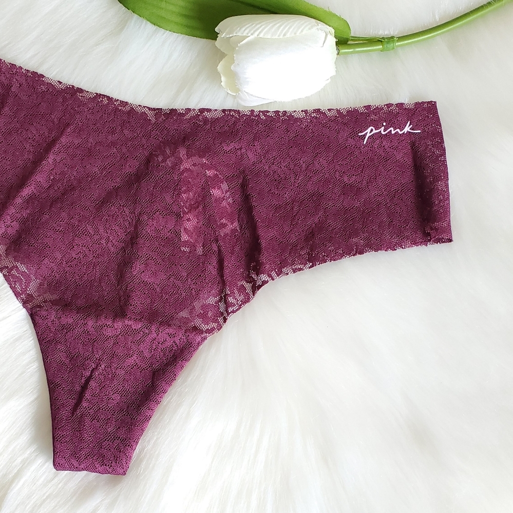 Victoria's Secret Pink Thong Panty Size L ♥️ - Picture 3 of 7